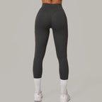 Gym Workout Yoga Fitness Sports Suit Short-sleeved Top Padded-free High-waisted Hip-lifting Trousers Outdoors Leisure Sportswear
