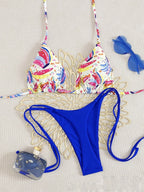 Bikini Print Swimsuit Beach Sexy Ladies Swimwear Seaside Vacation