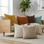 1Pcs Boho Soft Chenille Textured Home Decor Throw Pillow Covers 18x18in Farmhouse Cushion Covers for Spring Summer Fall Winter
