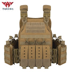 YAKEDA Quick Release 1000D Nylon Tactical Outdoor Vest With Adjustable and Molle System for Airsoft Hunting