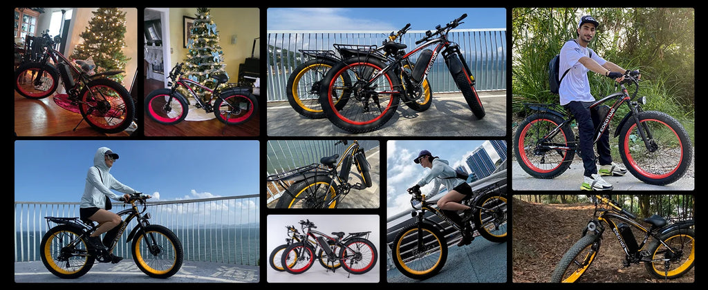 EOEOTWO 1500W Fat Tire Electric Bike for Adults 26"x4.0 All Terrain Ebike 34MPH Fast Mountain E-Bike 48V Long Range Snow Beach Bicycle