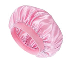 Baby Kids Satin Wide Band Sleeping Hat Beige Black White Pink Purple Bonnet Cap Turban Hat Wide Elastic Bands Night Sleep Cap