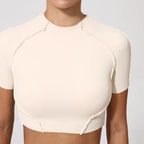Women Yoga Top No Padded Sport T Shirts Fitness Clothes Short Sleeve Yoga Shirt Gym Top Running Active Wear Sport Tops