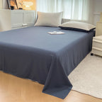 2-side Solid Color Brush Fabric Bed Set 4 Pieces Duvet Cover Pillowcase Bedding Set Bed Sheet Quilt Cover Single Queen King Size
