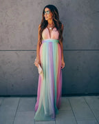 Sexy Deep V-neck Tulle Maternity Dresses Lace Hollow Horn Long-sleeved Feather Trailing Dress Photo Photography Props Vestidos