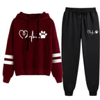 Women's Tracksuit Daily Casual Fashion Hoodies Hot Sale Single Piece Stripe Sweatshirt and Pants Comfort Outdoor Jogging Quality