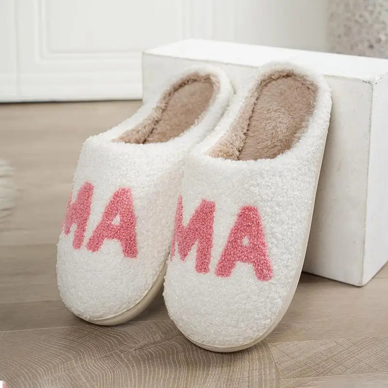 Casual Fluffy Women's Slippers Home Plush Mama Designer Winter Woman Shoes Flat Platform Elegant Footwear Trend Fuzzy Fur Slides Main image