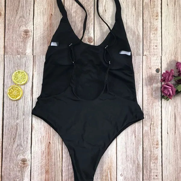 Sexy  Color Women's One-Piece Bikini Swimsuit Cetitive Swimwear No Sve Fixed Chest Pad e Design Z-LAI Brand