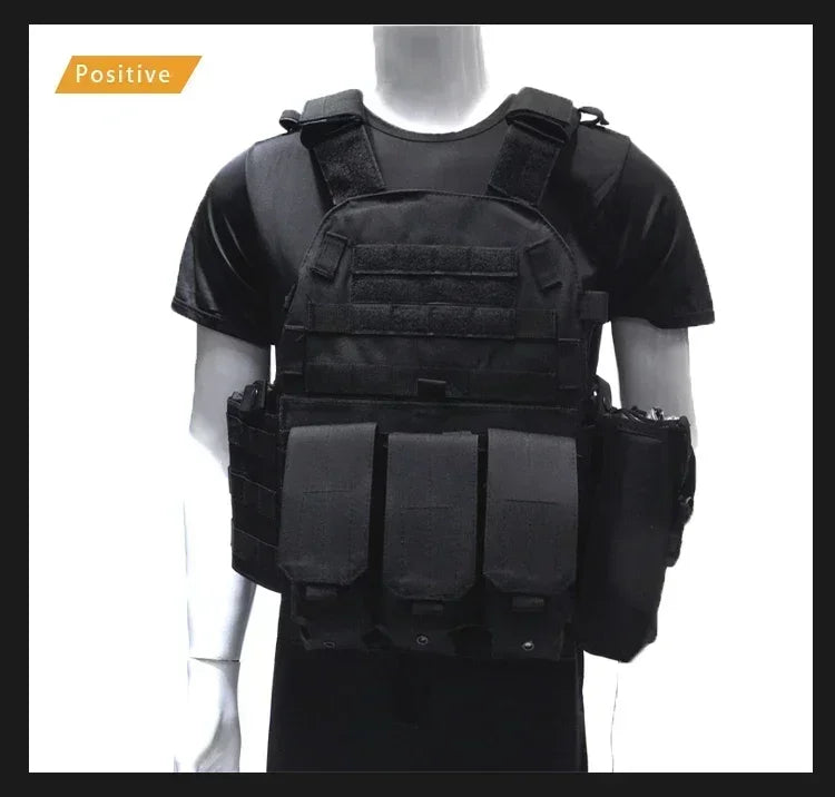Military Tactical Vest Body Armor Combat Army CS Gear Hunting Plate Carrier Airsoft Accessories Wargame Pouch Molle Vest