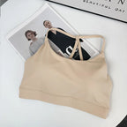 Women Fitness Sports Bra Top Sexy Beauty Back Gym Crop Tops Shockproof Fitness Quick Drying Pilates Running Yoga Tank Top