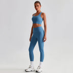 Women's Gym Workout Yoga Outfit Sets Naked feel fabric Beautiful Back Bra outdoor Running Fitness Butt-lifting Yoga Pants Suit