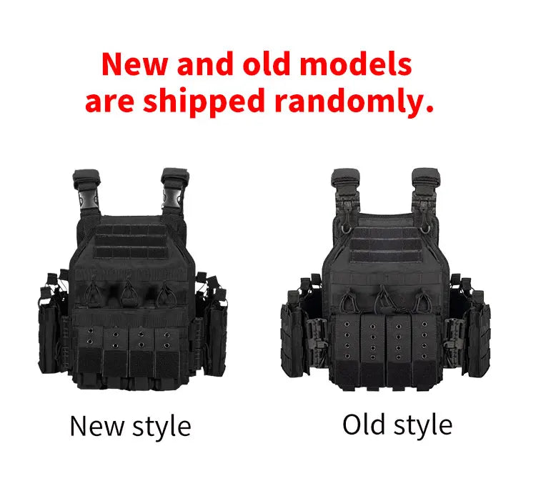 YAKEDA Quick Release 1000D Nylon Tactical Outdoor Vest With Adjustable and Molle System for Airsoft Hunting