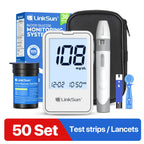 LinkSun G-425-1 Blood Glucose Meter Kit 50/100pcs Test Strips Lancets for Diabetes Monitor Digital Glucometer Blood Sugar Meter