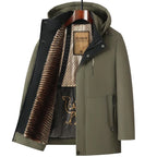 Top Grade Five Protective Tech Luxury Winter New Brand Camel Fleece Men's Parka Jacket Windbreaker Coats Heavy Plush Lining