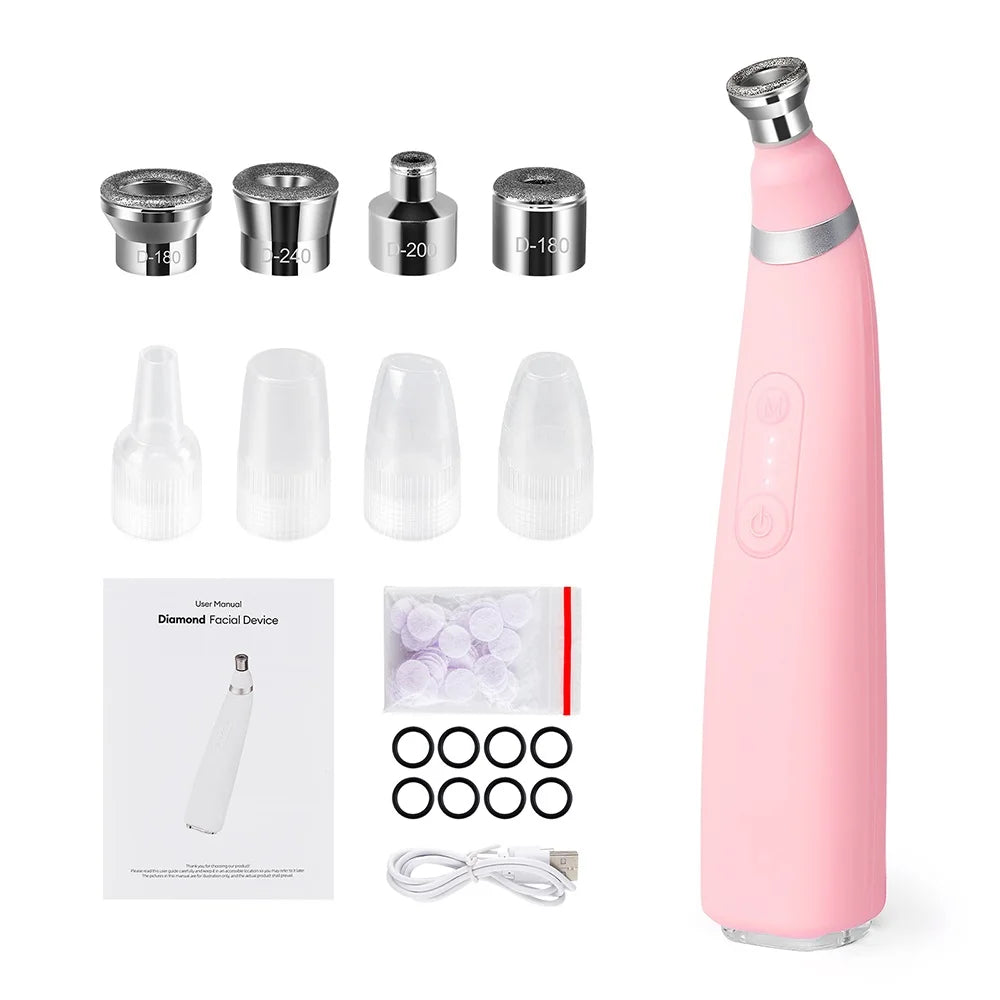 Professional Diamond Microdermabrasion Machine Home Use Facial Peeling Beauty Machine Exfoliation Face Deep Cleaning Skin Care