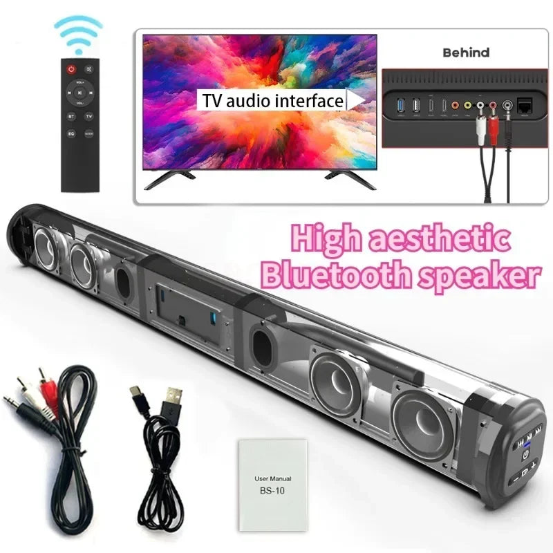 Super Powerful Wireless Bluetooth Speaker Portable Sound Bar Caixa De Som Bluetooth Home Theater TV Sound Box Subwoofer FM Radio Secondary image