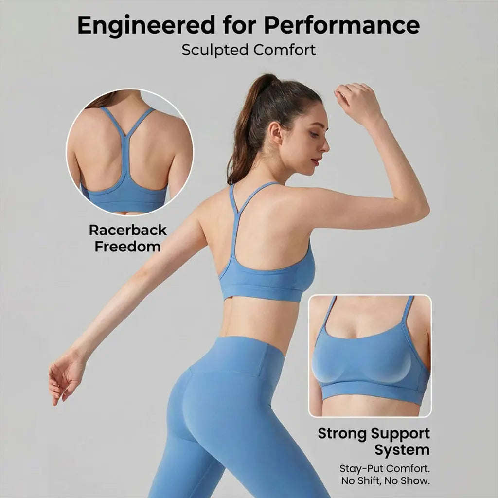 Women's Matching Activewear Set Sports Bra & High Waist Leggings 2-Piece Workout Outfit Gym Clothes for Yoga, Running & Fitness Secondary image