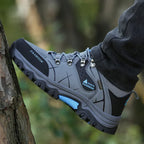 Shoes for Men 2026 New Men Sneakers Leather Waterproof Mountaineering Camping Hiking Shoes Thick Sole Comfortable Running Shoes