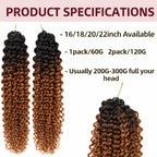 Pre Separated Kinky Curly Crochet Human Hair Extensions Knotless Miracle Knots TB30 Afro Kinky Feather Crochet Hair For Braids