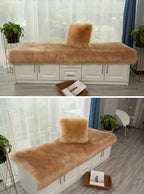Luxury Faux Sheepskin Carpet Modern Living Room Home Decor Imitation Wool Mat Balcony Window Cushion Kids Bedroom Rug White Gray