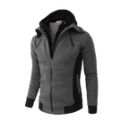 2024 New Autumn Men Sweatshirts Long Sleeve Jacket Hoodie Zipper Closure Jacket Male Hoodies Sweatshirt Slim Fit Male Clothing
