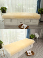 Luxury Faux Sheepskin Carpet Modern Living Room Home Decor Imitation Wool Mat Balcony Window Cushion Kids Bedroom Rug White Gray