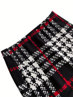 Plaid Skirt Sexy Micro Skirt Offiece Lady Red Green Elegant Pencil Mini Skirts Streetwear High Waist Lady Short Skirt for Women