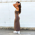 Satin Slip Sleeveless Backless Maxi Dress Women 2025 & 2026 Y2k Summer Bodycon Elegant Sexy Outfits Ladies Birthday Party Club Sundress