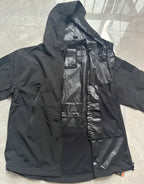 TRAF 2024 New Fashionable Shark Skin Soft Shell Jacket Men's Tactical Windproof Waterproof Jacket Men's Jacket Hooded Jacket