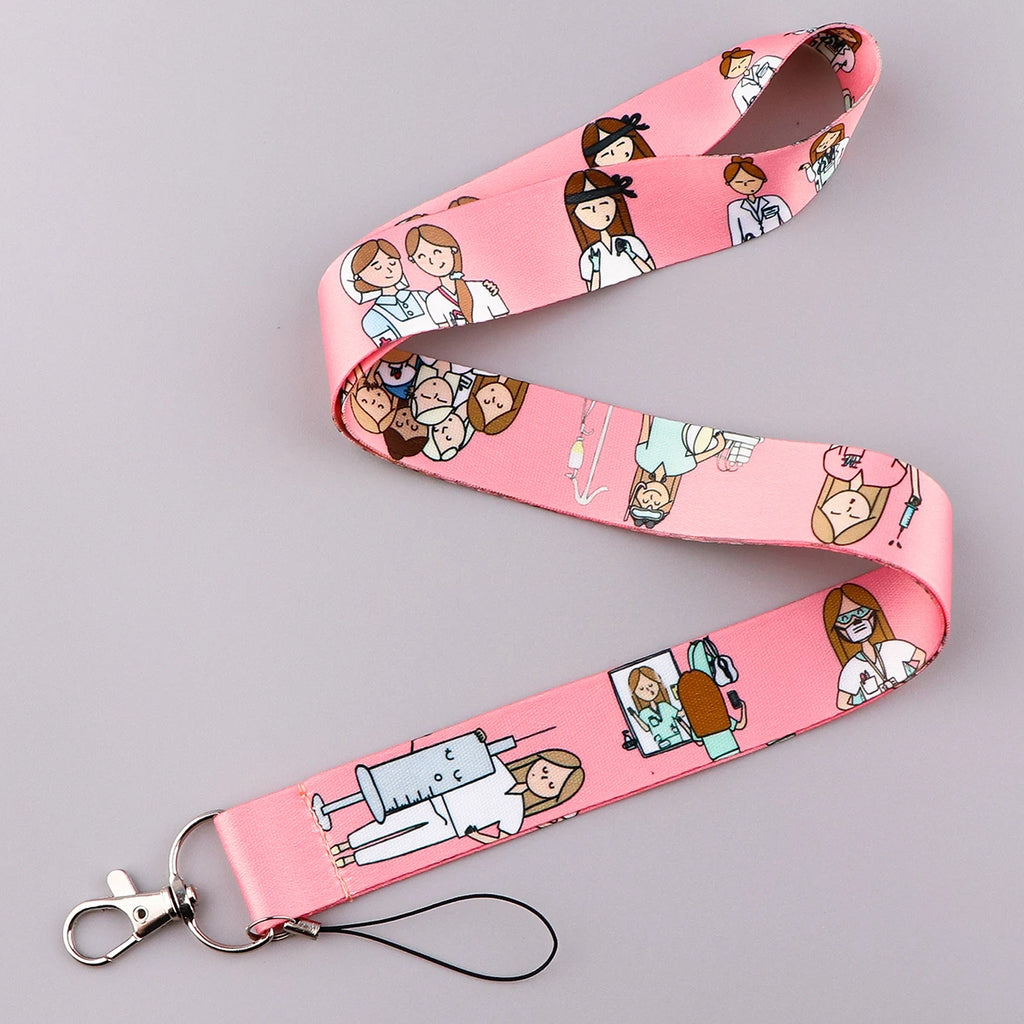 Medical Credential Holder Neck Strap Lanyards for Key ID Card Gym Phone Strap USB Badge Holder Rope Nurse Doctor Accessories
