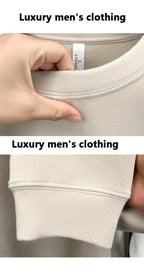 Luxury brand long sleeve T-shirt men's autumn Paul trendy exquisite pony embroidery pullover loose casual round neck sweatshirt
