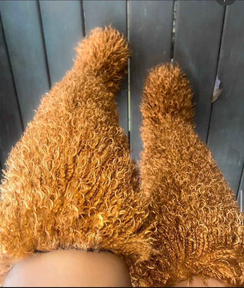 Women's Thigh High Mongolian Boots High Boots Winter New Fox Fur Snow Boots  Women's Boots Leg Warm Boots Non-Slip Soles