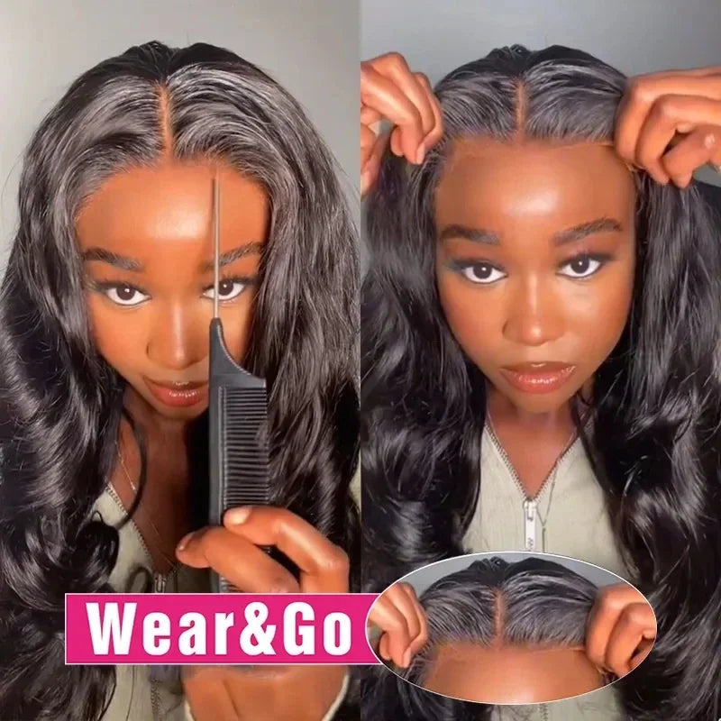 Glueless Wig Human Hair Ready To Wear Body Wave Human Hair Wigs Human Hair Lace Frontal Wig Choice Cheap Wigs On Clearance Sale