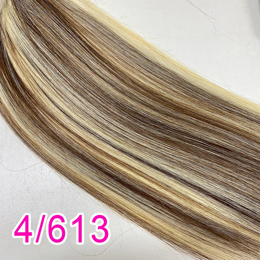Ombre Straight Bulk Braiding Hair 100% Brazilian Virgin Remy Human Hair Extensions 613 Blonde Color Natural Hair Piece