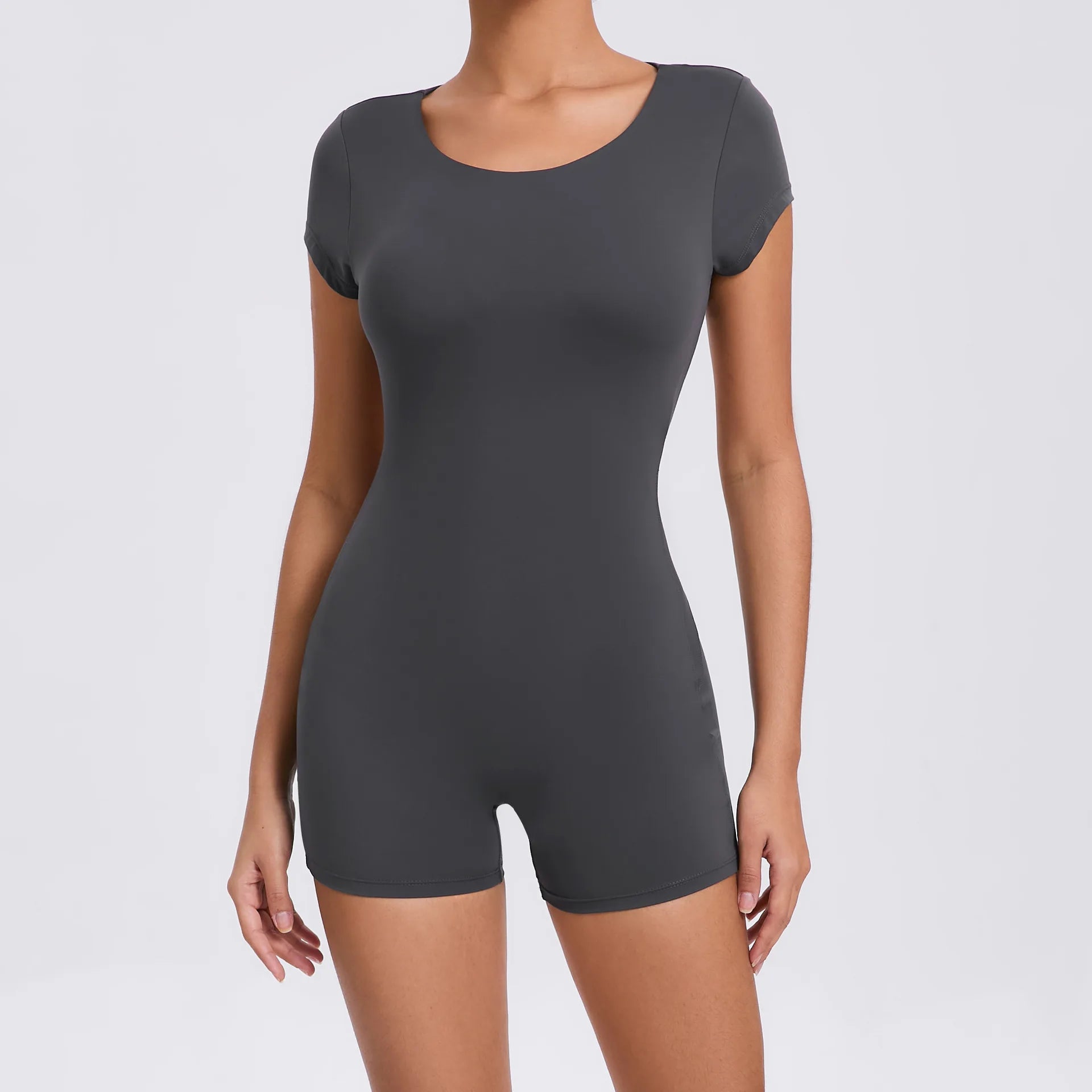 2026 Yoga Jumpsuit Fitness Sports Overalls Gym Clothing Set Wear Pilates Workout Clothes Women Short Sleeves Outfit Activewear