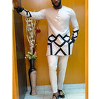 2026 new traditional men's suit luxury gentleman's shirt suit casual travel banquet men's two-piece set fashionable men's suit