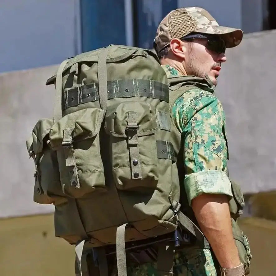MT Military Alice Medium Pack Army Survival Combat ALICE Rucksack Backpack with External Metal Frame Olive Drab/Black/OCP
