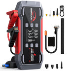 Car Jump Starter With Air Compressor Jump Starter Power Bank Portable Battery Starter 150PSI Air Pump With LED Light