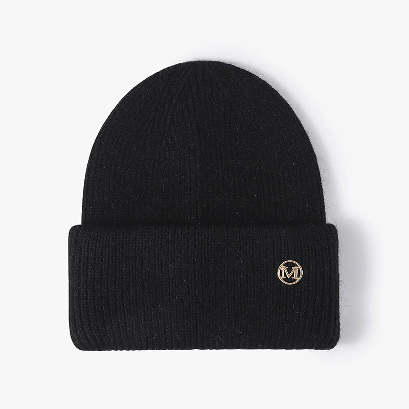 Women Winter Hat Real Rabbit Fur Winter Hats For Women Fashion Warm Beanie Hats Women Solid Adult Cover Head Cap