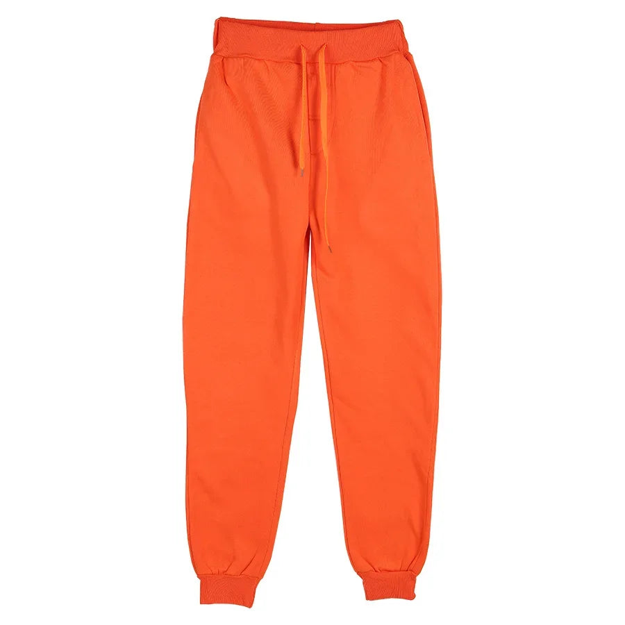 2026 New Joggers Sweatpants Men and Women Elastic Waist Lose Casual Trousers white beige pink yellow Hip Hop Mens Sweat Pants Main image