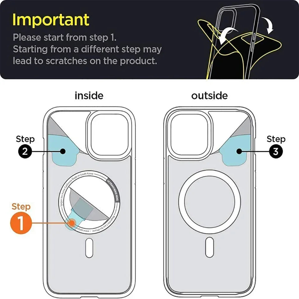 Transparent Magnetic Soft Phone Case For iPhone 17 Air 16 15 14 Plus 13 12 11 Pro Max Wireless Charge Magsafe Shockproof Cover