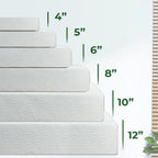 Twin Mattress, 4 Inch Foam Mattress in a Box, Medium Firm, Reversible, Pressure Relief, for Bunk Bed, Customized