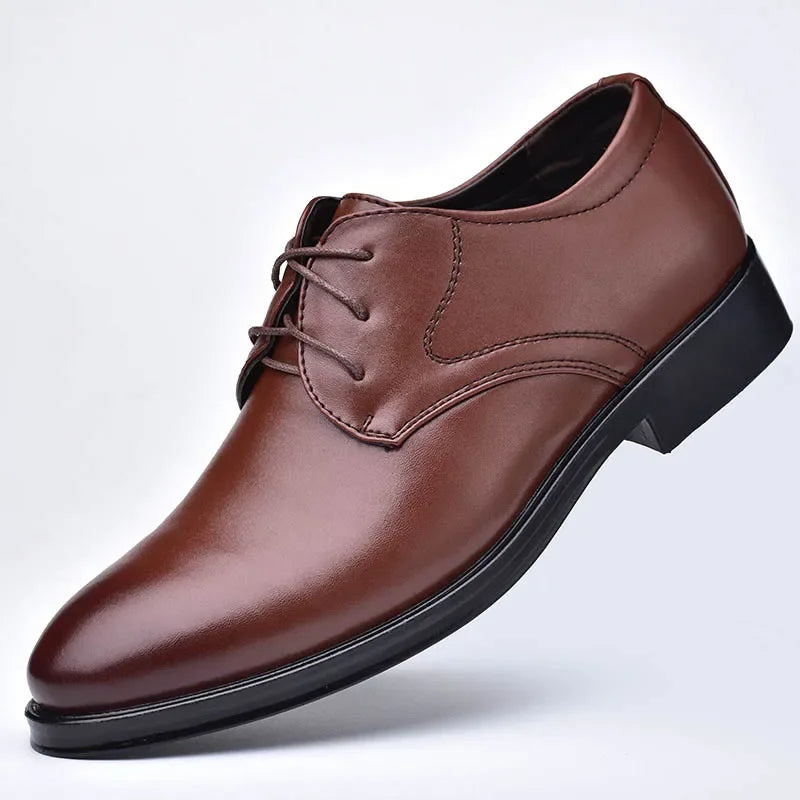 Customizable New Hot Selling Man Formal Black Leather Men Lace Up Oxfords Business Casual Shoes Tailor-made Suits MNX002069