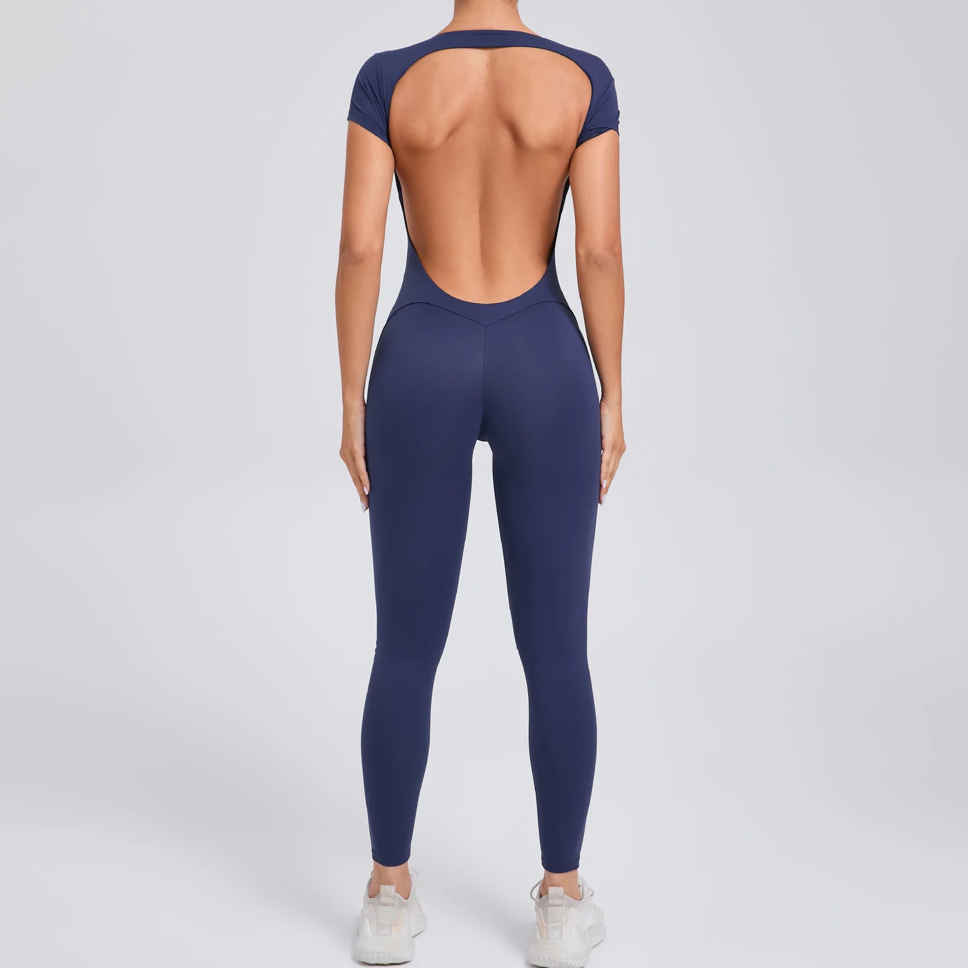 2026 Yoga Jumpsuit Fitness Sports Overalls Gym Clothing Set Wear Pilates Workout Clothes Women Short Sleeves Outfit Activewear