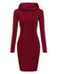 Autumn - Ready Ladies Hooded Dresses Blending Hoodie and Sweatshirt Elements for Fashionable Women's Wardrobe