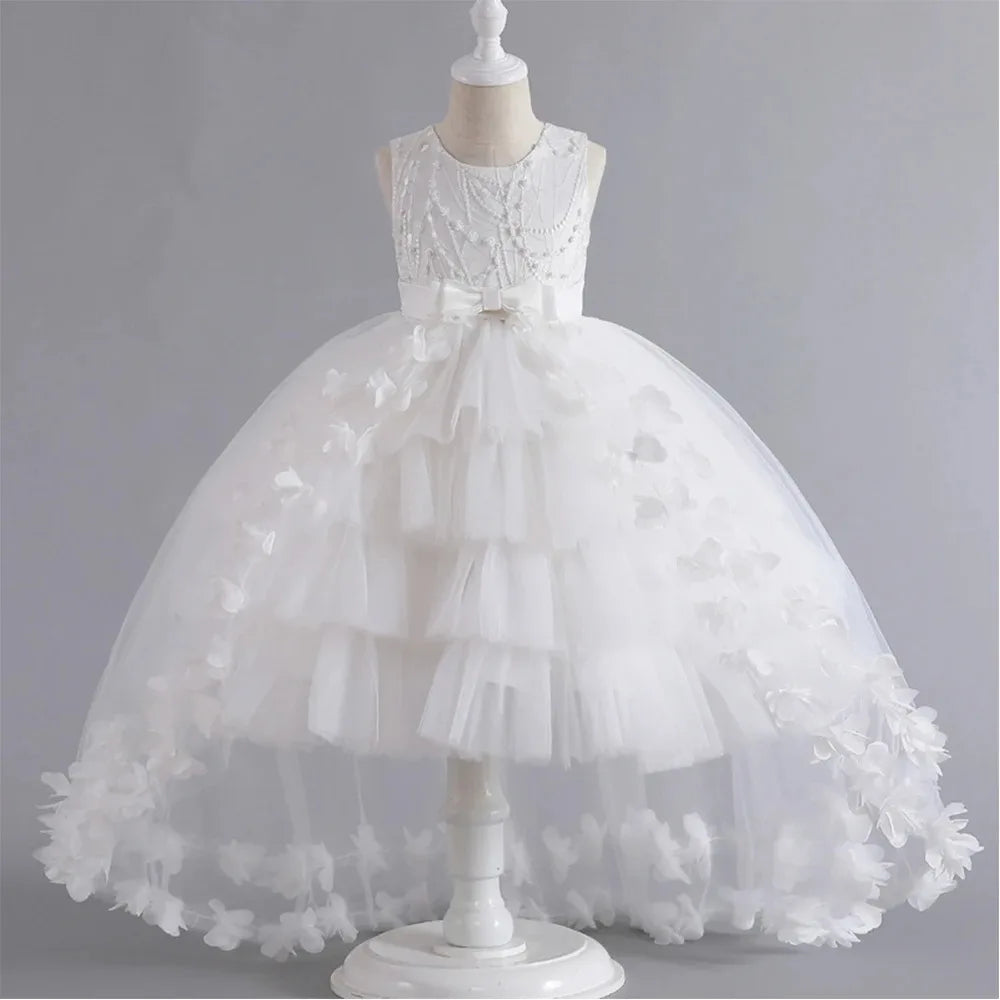 elegant dress for girls Wedding Party Dresses for Girls Bridesmaid Dress Formal  Long Gown Tailing Gala Birthday Pageant Prom Go