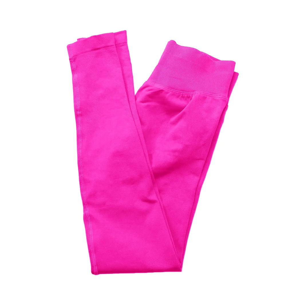NCLAGEN Impact Leggings Women Seamless Sports Yoga Pants Low Ribbed Band Gym clothes Fitness Workout wear Scrunch Bum Tights