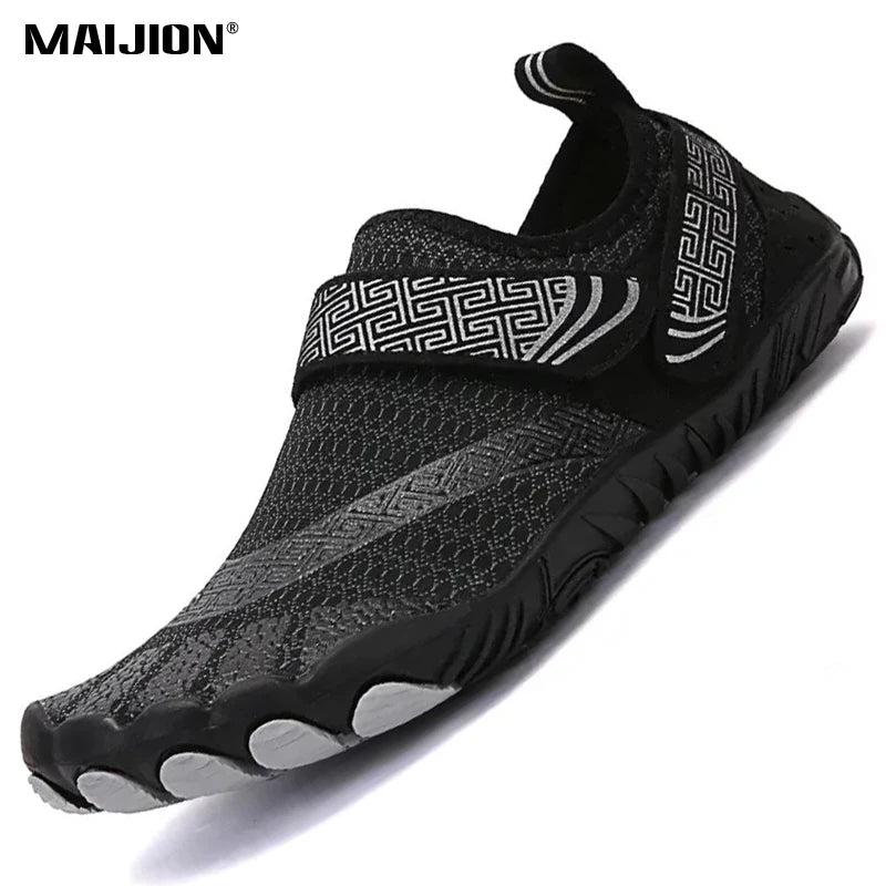Men Women Elastic Beach Barefoot Seaside Aqua Shoe Quick-Dry Breathable Surf Wading Shoe Non Slip Upstream Swimming Water Shoe