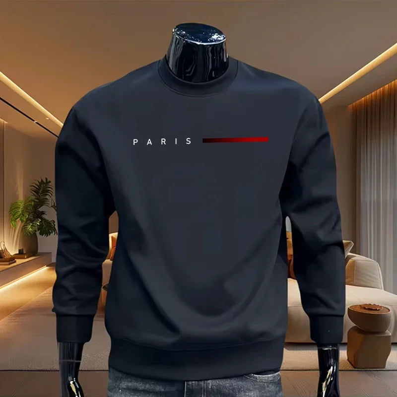 2026 Fashion Mens Sweatshirts Printed Casual O-Neck Tops Outdoors Sports Jogging Mens Clothing Autumn Winter Pullover Sportswear Main image