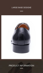 Successful Men's Leather Shoes High Quality Handmade Oxford Casual Business Office Work Shoes For Gentalman Lace Up Comfortable
